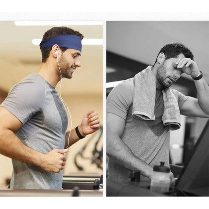 Bandeau de sport, bandeau de fitness, bandeau de cheveux, bandeau de tennis, yoga, absorbant la transpiration, bandeau de basket-ball, bandeau de course à pied, bandeau pour femmes et hommes