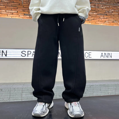 Printemps automne enfants couleur unie bref Style pantalons de sport pour Tween garçon pantalon sportif décontracté enfants coton pantalons de survêtement âge 5-14