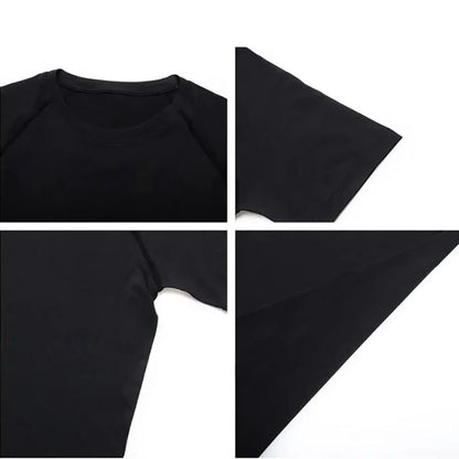 T-shirt de compression à manches courtes pour hommes, t-shirts de sport, sweat-shirt de fitness, survêtement de jogging masculin, chemise athlétique, t-shirts de course