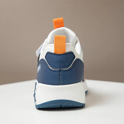Chaussures de Sport en cuir PU pour enfants, baskets tendance à la mode pour enfants, chaussures de course d'extérieur à semelles souples pour garçons et filles, 2025