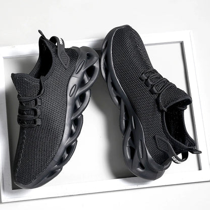 Hommes chaussures de Sport décontractées respirant léger baskets en plein air maille noir chaussures de course athlétique Jogging Tenis chaussures de marche